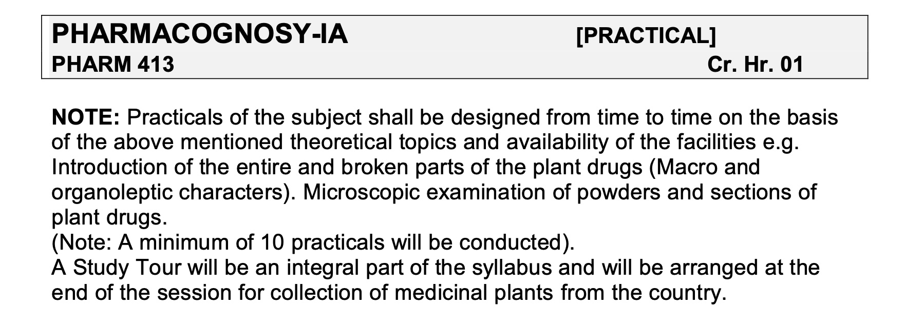 9-PHARMACOGNOSY-IA [PRACTICAL]