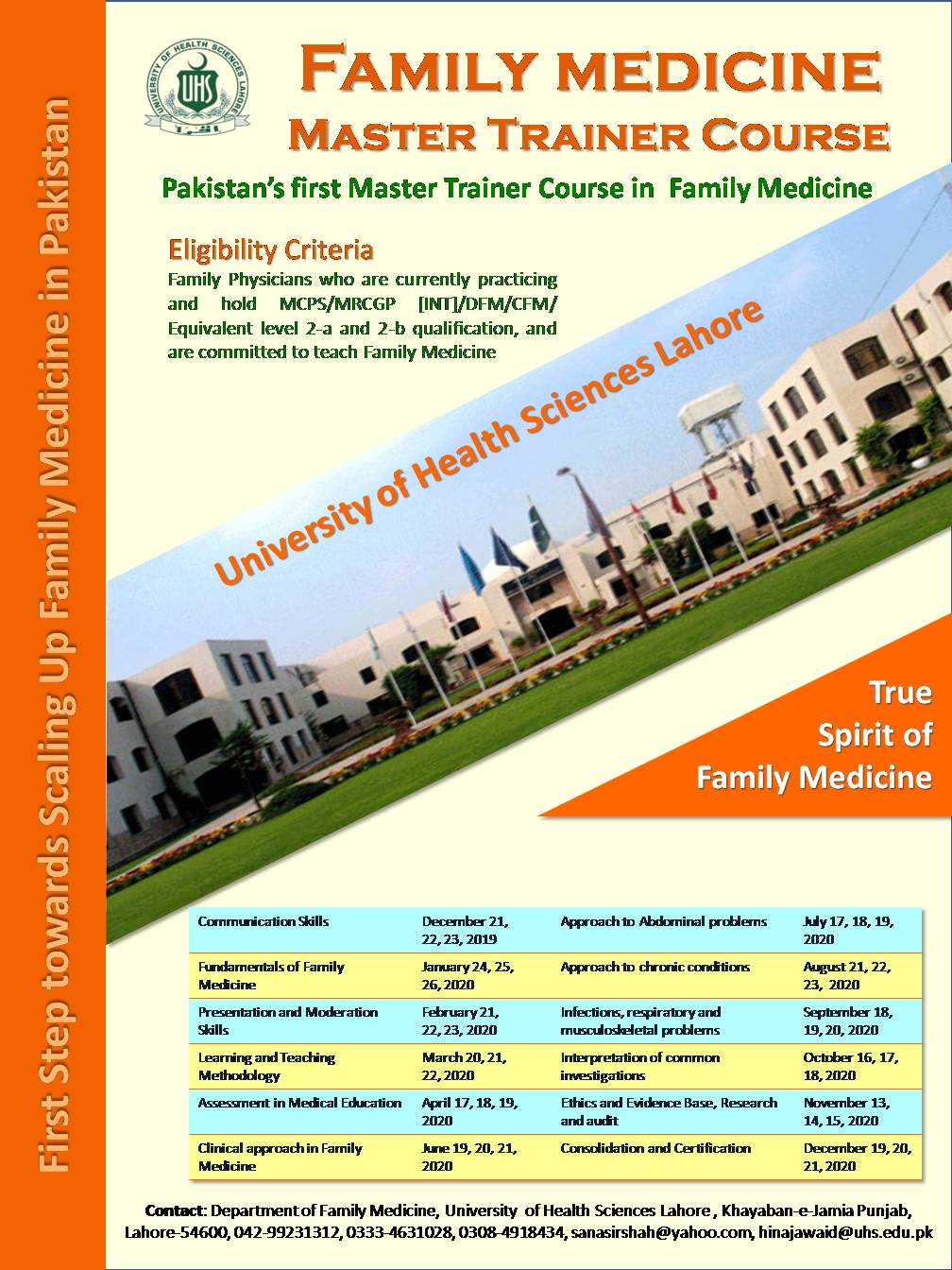 Faculty Development programme for Family Physicians